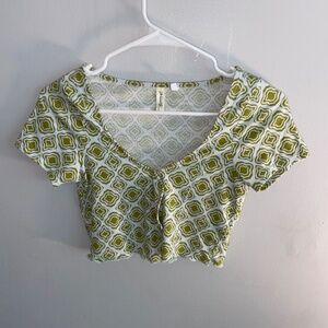 PACSUN green button up shirt